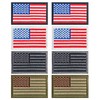 8 Pcs American Flag Patches, Hook and Loop Tactical USA