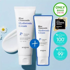 Skinfood 스킨푸드 블루 캐모마일 히알루로닉 수분크림 기획(70ml+30ml) Skinfood Blue Chamomile Hyaluronic Moisture Cream Set (70ml + 30ml)