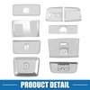 A ABSOPRO Gear Shift Switch Panel Electronic Handbrake Button Cover