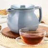 Tea Forte Fiore Ceramic Teapot with Infuser and Lid, Stone