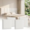 Antenat 3D Self-Adhesive Kids Headboard Padding, 4PK White 13.7"