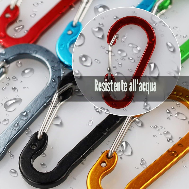 SZXMDKH Moschettoni 5cm Mini Clip Piccoli Portachiavi Hook di Primavera