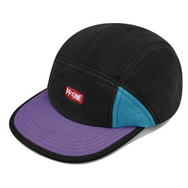 Clakllie Stylish Flat Bill Hats 5 Panel Baseball Cap Flat Brim Snapback Hat Retro Golf Hats Cityboy Biker Board Hat,Black