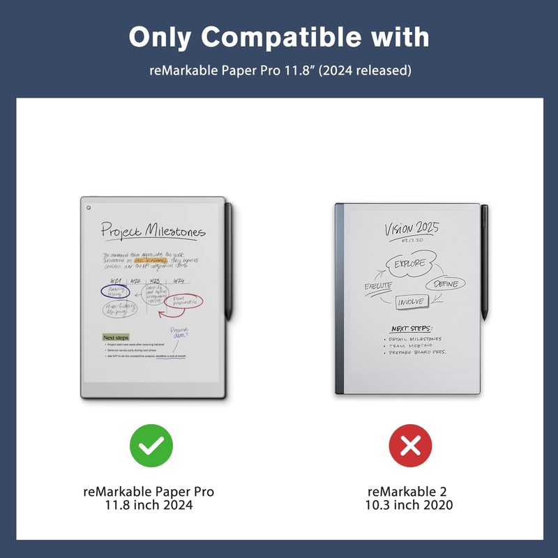 ProCase for reMarkable Paper Pro Tablet 11.8" 2024 Release Case