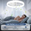 CHAREADA Ceiling Fans with Lights and Remote, 20" Foldable Modern