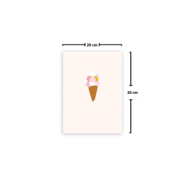 Le Jardin du Lin Printed Cotton Bags with Drawstring, Shopping Bag, Cloth Bag, Vegetable Bag, Reusable, Eco-Friendly, Multi-Purpose, Foldable, Size: 20 x 30 cm