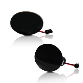 GTINTHEBOX Smoked Lens Amber LED Fender Side Marker Turn Signal Lights for 2007-2013 Mini Cooper Gen2 R55 R56 R57 R58 R59 - Union Jack Logo