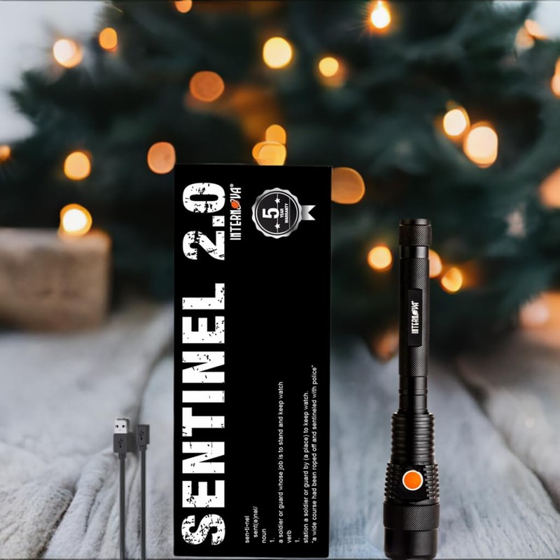 INTERNOVA® Sentinel 2000 Lumen Rechargeable Flashlight 10.5 Inches - LED