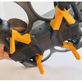 For DJI 2 Sets DJI Avata 2 Landing Gear Extensions - 25mm Height, 8 Grams, ORANGE!