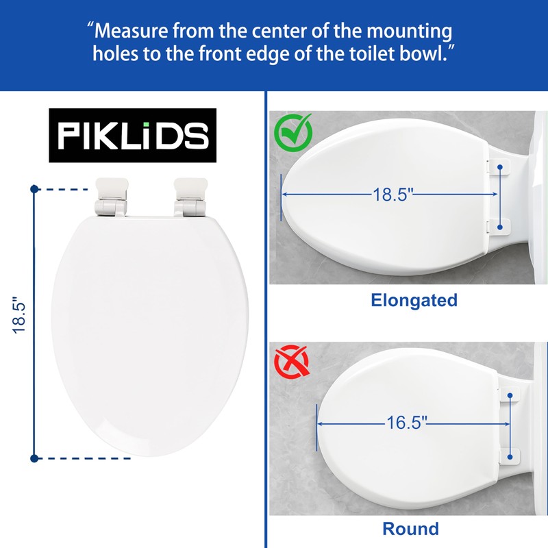 Wood Toilet Seat, Slow Close, High Gloss Finish, Premium Moulded