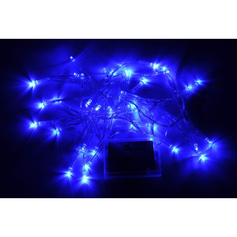 Karlling Battery Operated Blue 40 LED Fairy Light String Wedding