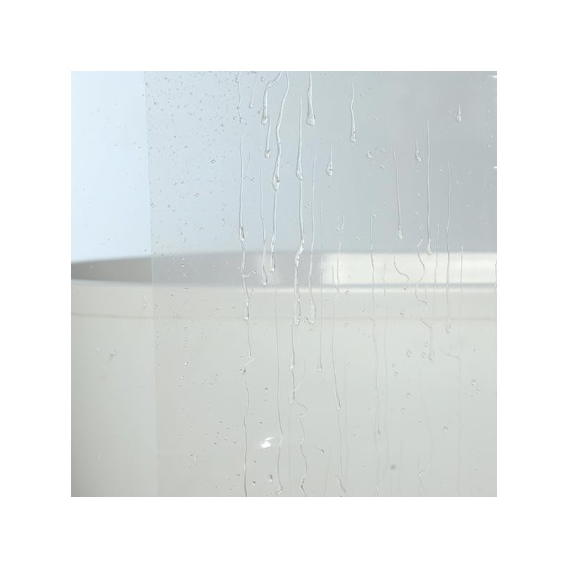 WellColor Extra Long Shower Curtain Liner 90 Inch Length Clear