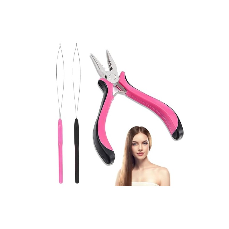 3Pcs Professional Nano Hair Extension Tools Kit – Includes 1