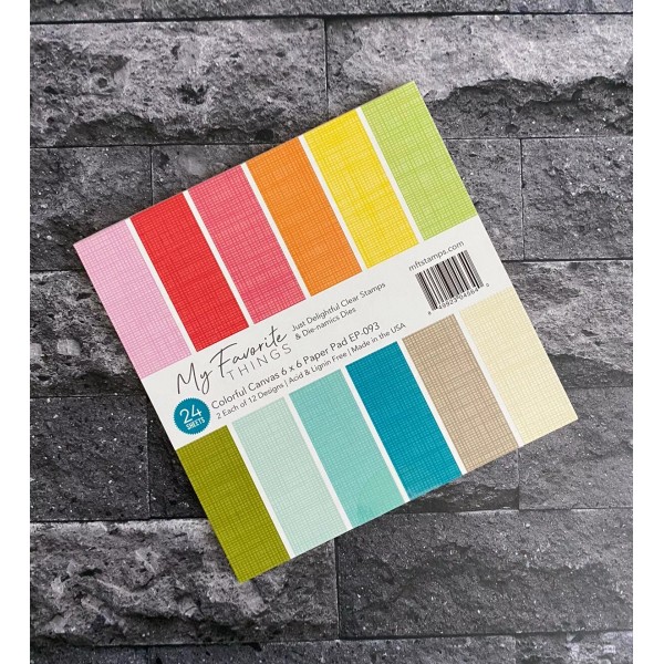 my favorite things stamps Colorful Canvas Paper Pad