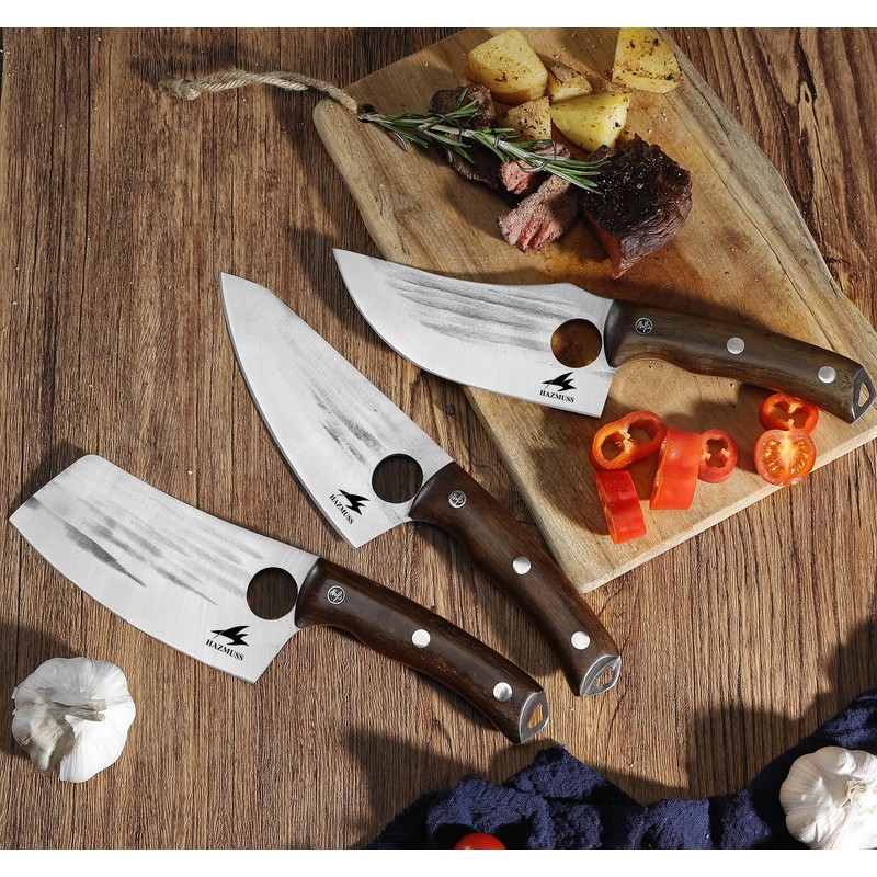 HAZMUSS Chef's Knife - 6.2", High Carbon Stainless Steel Blade