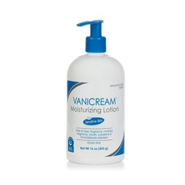 Vani Cream Moisturizing Lotion with Pump |Fragrance and Gluten Free for Sensitive Skin 16 oz (1 pack) Size / 펌프가 포함된 바니크림 보습 로션 | 향료 및 글루텐 프리 민감성 피부용 16온스(1팩) Size