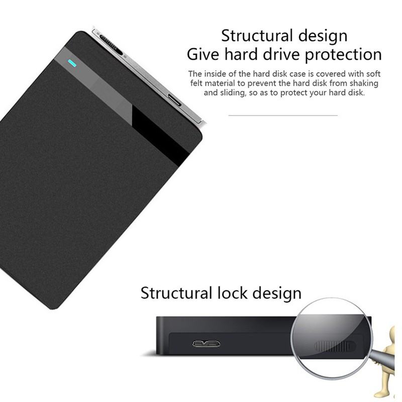 USB3.0 to SATA HDD Enclosure 1TB Supported Auto Sleep USB