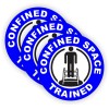 Unbranded/Generic 3pcs - Confined Space Trained Hard Hat Decals Helmet Stickers Safety Laborer