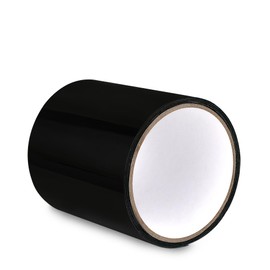 PLAXIARY Waterproof Patch and Seal Tape Leak Repair Tape Water Barrier Tape for Instant Stopping Leak on Pipes, Hoses, Chimney, Plastic Bucket, Roof, Boat 4 in x 5 Ft Black