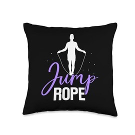 Jump Rope Skipper Ropes Hobby Rope Skipping Throw Pillow