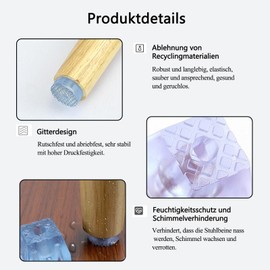 CALLYSONIC 20 Stück Gummifüße,Gummifüße Schraubbar mit 20 pcs Edelstahlschrauben, Schneidebrett Füße, Schneidebrett Gummifüße, für Schreibtische Sofas Schneidebretter