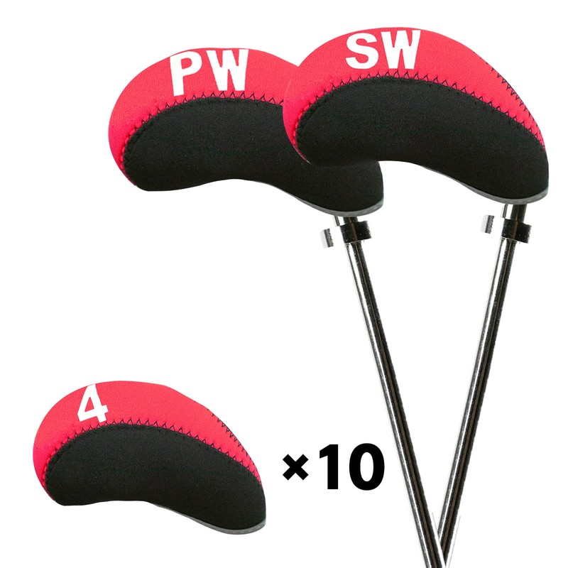 Golf Iron Head Covers Neoprene with Numbers Printed Value 10