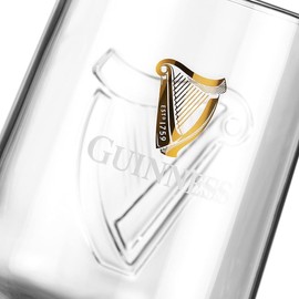 Shamrock Gift Company Guinness Glass with Embossed Stem 420ml Classic Keepsake 02667