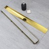 SaniteModar Linear Shower Drain, Gold Shower Drain 32 inch with