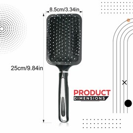 Hair Brush Paddle Hair Comb Detangling Plastic Hairbrush For Women Ladies Girls Curly Straight Fine Short Long Wet Dry Hairs Styling Tool Salon Essentials Home Accessories