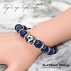 Blessing M'style Men's Natural Stone Bracelet, Blue Tiger Eye, Power
