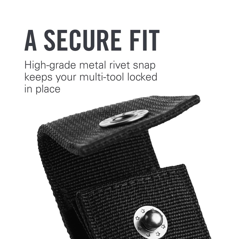 LEATHERMAN, Premium Nylon Snap Sheath, Fits 3.25” to 4.5” Multi-Tools,