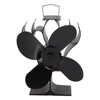 Heat Powered Stove Fan Self Starting Heat Resistant Aluminum Alloy