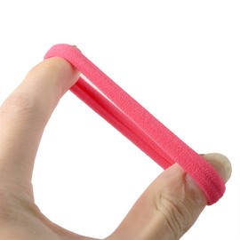 Xima - 60 cintas elásticas de nailon para el pelo, sin arrugas, tela elástica grande, sin bucles, 60 unidades, color blanco (HT007-18))