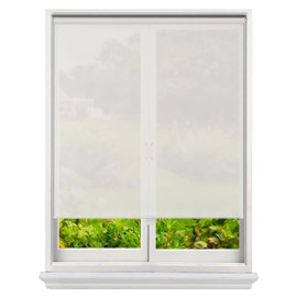 Everyday Celebration Roman Shades for Windows, 100% Blackout Shades, Cordless Pull Down Window Shades, Shades for Indoor Windows, Thermal Insulated Blinds & Shades, (Pearl White) 48" W X 72" H