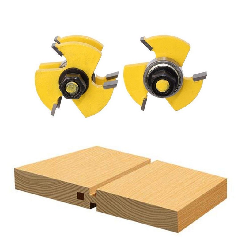 1/2 Inch Shank Tongue and Groove Router Bit Tool Set