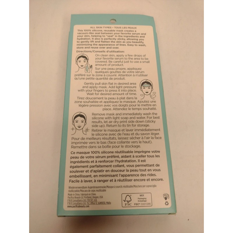 Pacifica Reusable Mask BROW Vacuum-Seal & Lifting Effect 1 Mask
