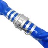 Gloxco 3" x 50′ Blue Lay Flat PVC Hose Assembly