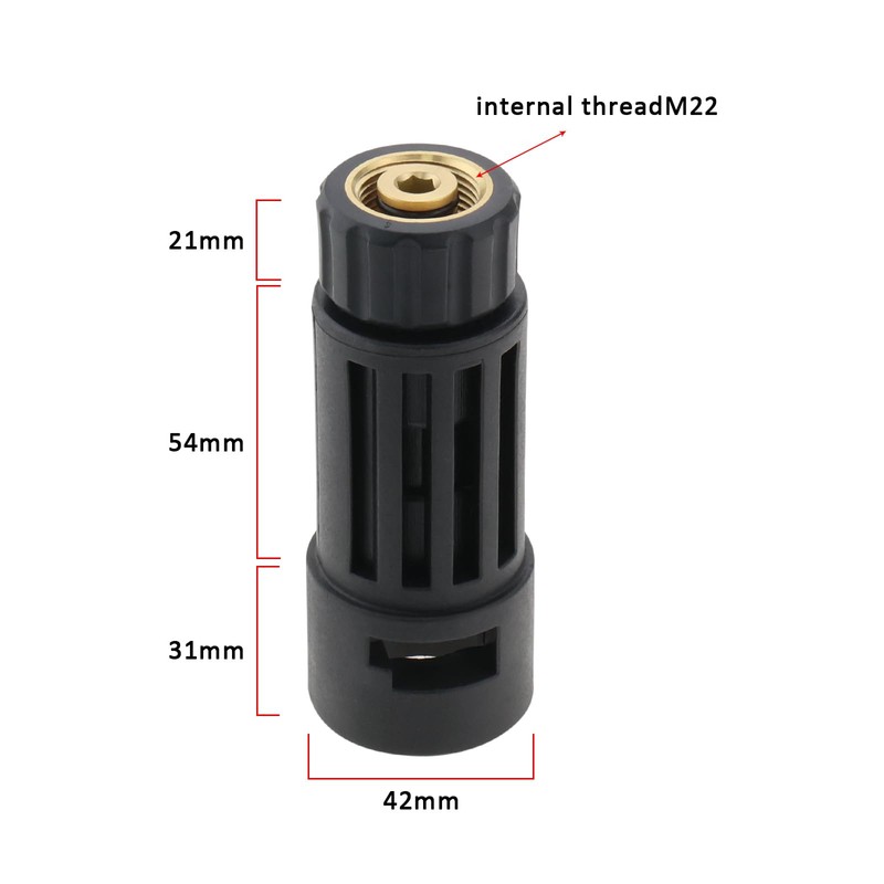 VGOL 1pc B Bayonet Pressure Washer Gun Adapter Quick Connect