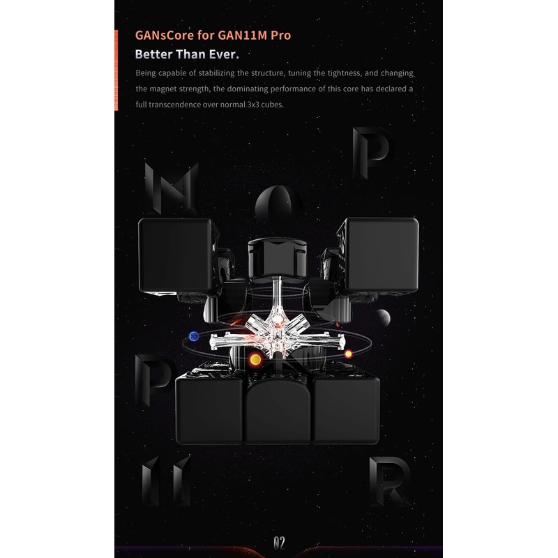 Bukefuno GAN 11 M Pro 3x3 Magnetic Speed Rubik's Cube,