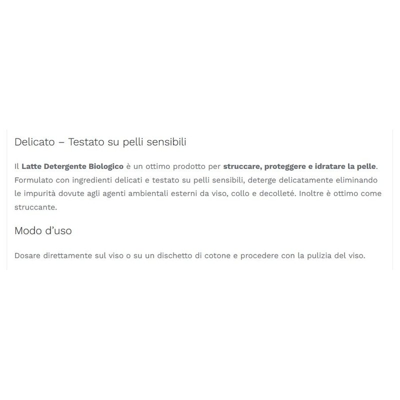 I Provenzali Mosqueta Rose 200 Organic Cleansing Milk