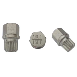 M&S Security Master Anti Theft Car Locking Wheel Nut Bolt Key Replacement for VW Volkswagen ABC 4/15 15 for Caddy Golf Jetta Passat Polo Tiguan Touran TransporterSpline