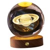 3D Crystal Ball Night Light Rechargeable Battery Soft Light Multifunction
