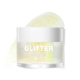 MIELIKKI Glitter Gel for Face and Body, Sparkling Holographic Body Shimmer Gel, Reflective Diamond Sequins Pigment for Eye Lip Hair Nails Paint, Festival Rave Accessories, 04