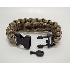 BeRescued Military/Law Enforcement Adjustable Survival Paracord Bracelet w/Handcuff Key