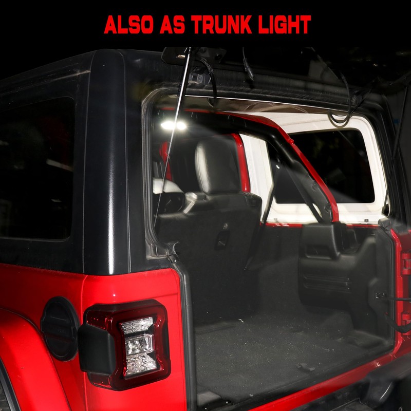 BESTAOO - Luces LED para interior para Jeep Wrangler JL