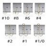 Eagle Claw Treble Hooks, 10 Pack, Nickel #1