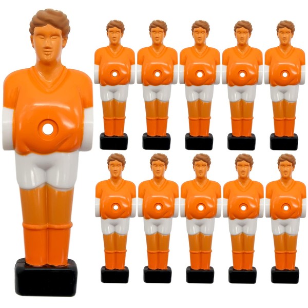 EYEPOWER 11 Figurines de Baby-Foot 13mm - Pays-Bas Orange - Figurines de Football de Table - Table de Baby-Foot Accessoires Football Pièces de Rechange Table de Football - Joueurs de Baby-Foot