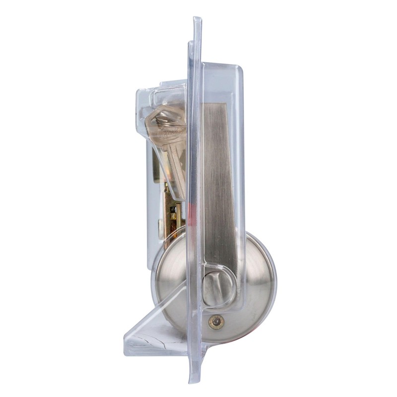 Lock 10MA Manija tubular recta función entrada y recámara, níquel