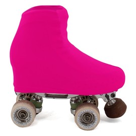 AQUILONE 100 Denier Skating Cover, Ice Roller Skates Protection, Reinforced Tip, Figure or Sport Skating Cover – Made in Italy (Fuchsia, 39/42)