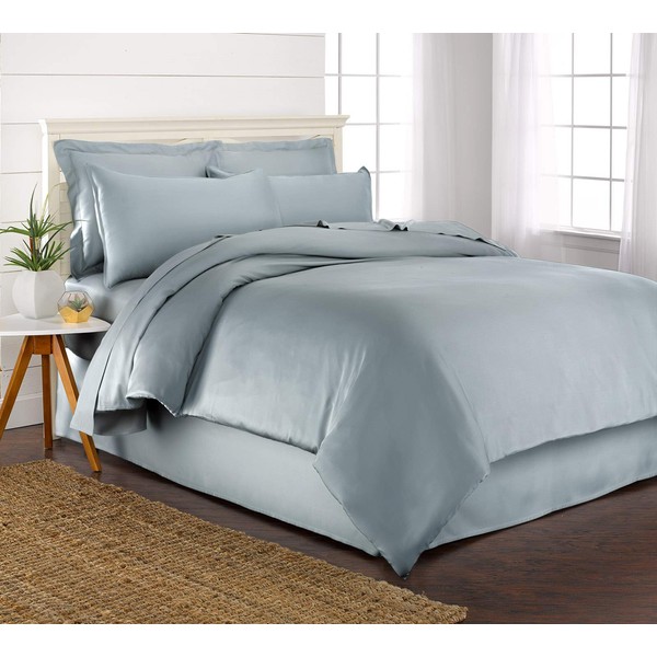 Pure Bamboo Queen Duvet Cover, 3 Piece Set, Genuine 100%